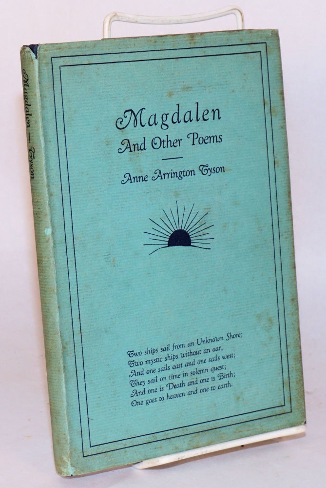 Cat.No: 182980 Magdalen and other poems. Anne Arrington Tyson.