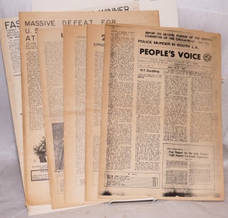 Cat.No: 183181 People's Voice [nine issues of the newspaper]. Communist Party of the...