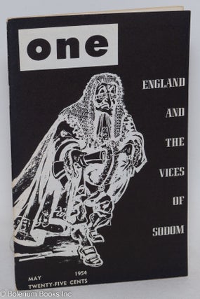 Cat.No: 183352 One: the homosexual magazine vol. 2, #5, May 1954: England and the Vices...