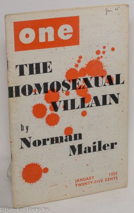 Cat.No: 183356 One: the homosexual magazine vol. 3, #1, January 1955: The Homosexual...