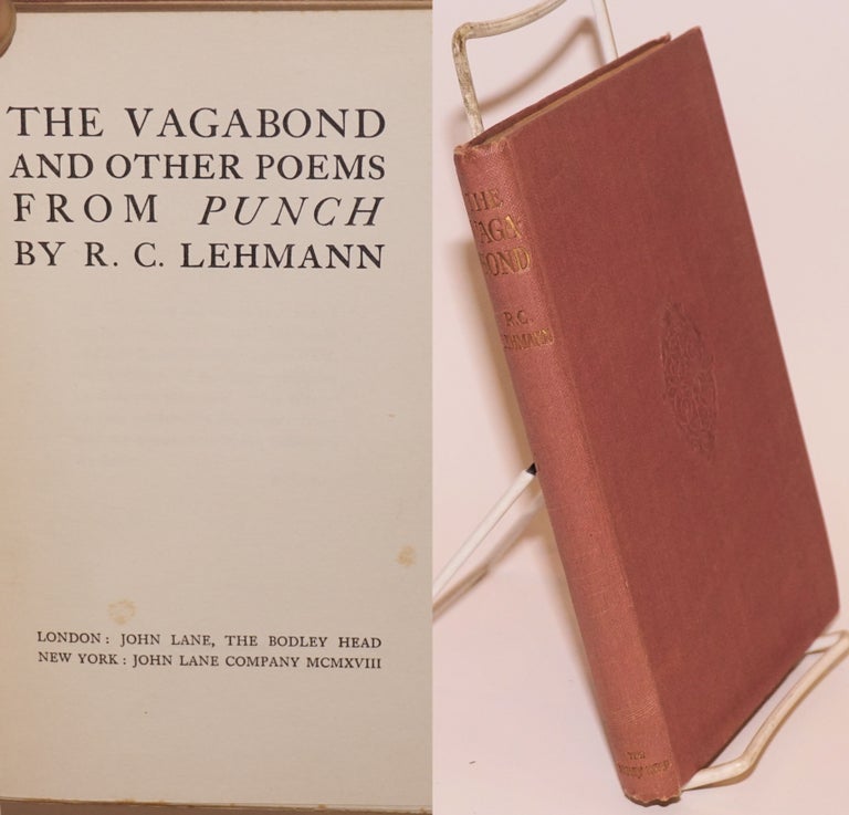 Cat.No: 183703 The Vagabond and Other Poems from Punch. R. C. Lehmann.