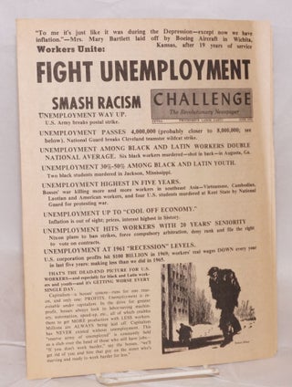 Cat.No: 183752 Workers unite: fight unemployment, smash racism [brochure issued as...