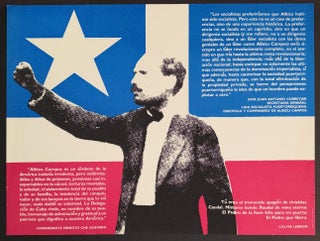 Cat.No: 183754 [Poster depicting Pedro Albizu Campos with flag, surrounded by quotes from...