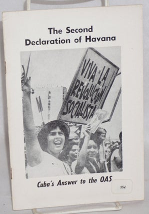 Cat.No: 183785 The second declaration of Havana [Cuba's answer to the OAS]; on Feb. 4,...