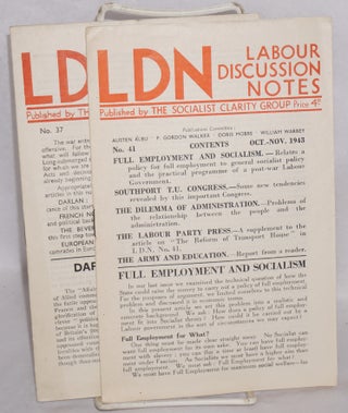 Cat.No: 183948 Labour Discussion Notes: Nos. 37 and 41 (Dec. 1942, Oct.-Nov. 1943