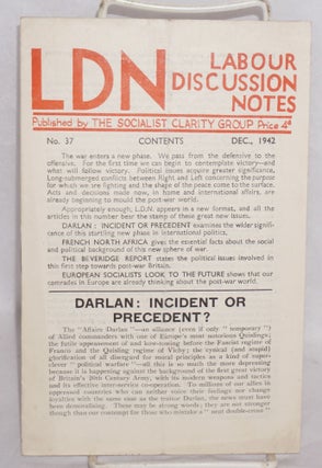 Labour Discussion Notes: Nos. 37 and 41 (Dec. 1942, Oct.-Nov. 1943)