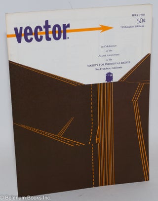 Cat.No: 184020 Vector: a voice for the homophile community; vol. 4, #8, July 1968: Fourth...