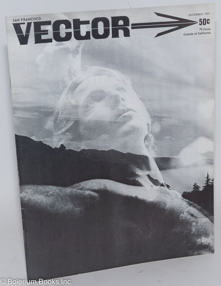 Cat.No: 184031 Vector: a voice for the homophile community; vol. 5, #12, December 1969. Don Collins, poetry Paul Mariah, John Ferguson Jeff Buckley, George Mendenhall, Del Martin, Larry Littlejohn.