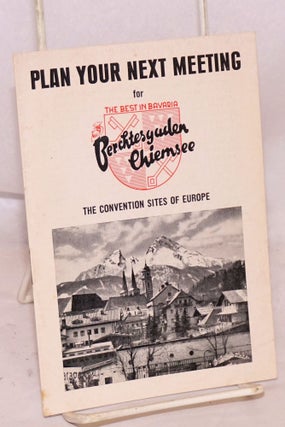 Cat.No: 184087 Plan your next meeting for Berchtesgaden Chiemsee The convention sites of...