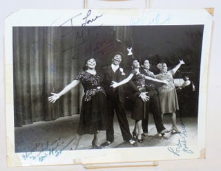 [Two 8x10 publicity photos for "Ain't Misbehavin," signed by cast members]