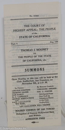 Cat.No: 184385 The court of highest appeal: the People of the State of California. Thomas...