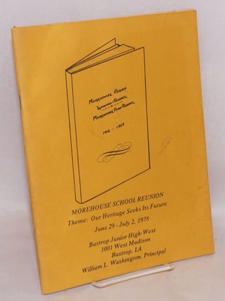 Cat.No: 184583 Morehouse School Reunion. Theme: Our heritage seeks its future. June...