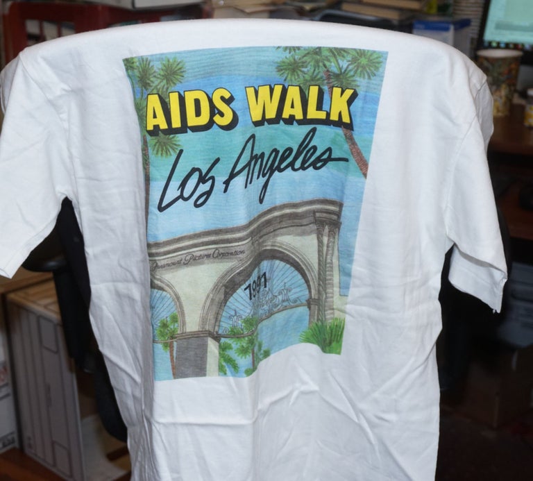 Cat.No: 184717 T-shirt for the 1991 AIDS Walk Los Angeles. AIDS Walk Los Angeles.