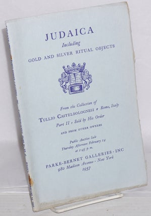Cat.No: 184985 Judaica, including gold & silver ritual objects; early brass and pewter;...