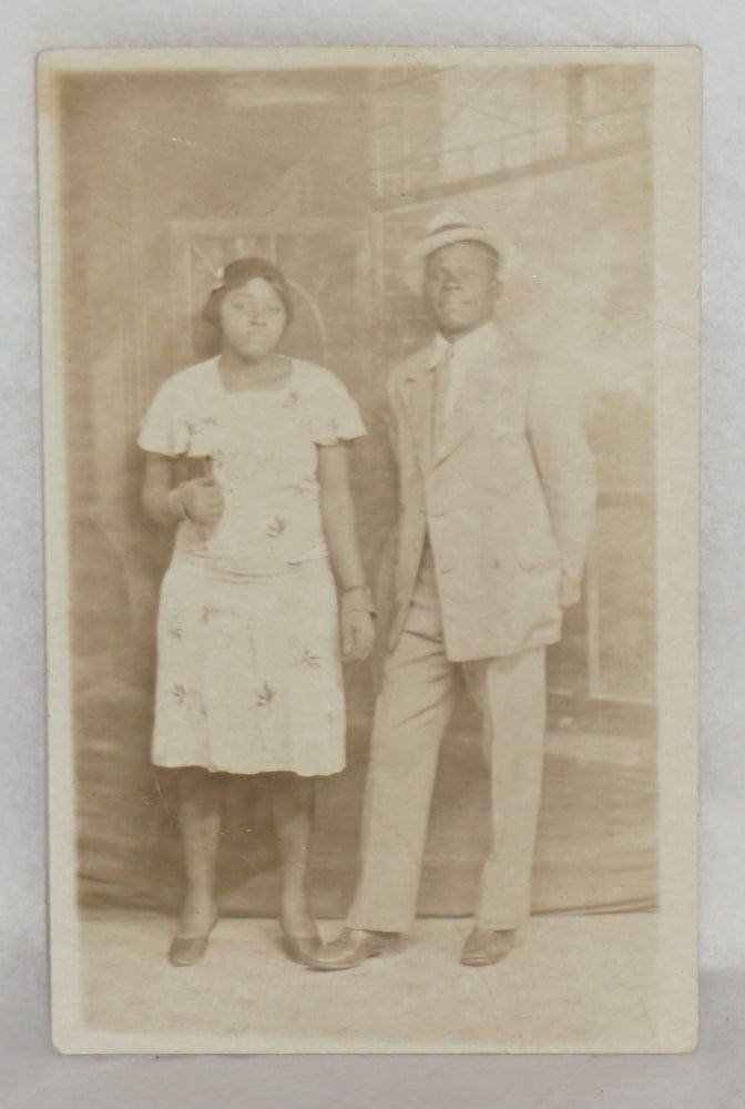 Cat.No: 185143 [Postcard with African American man and woman