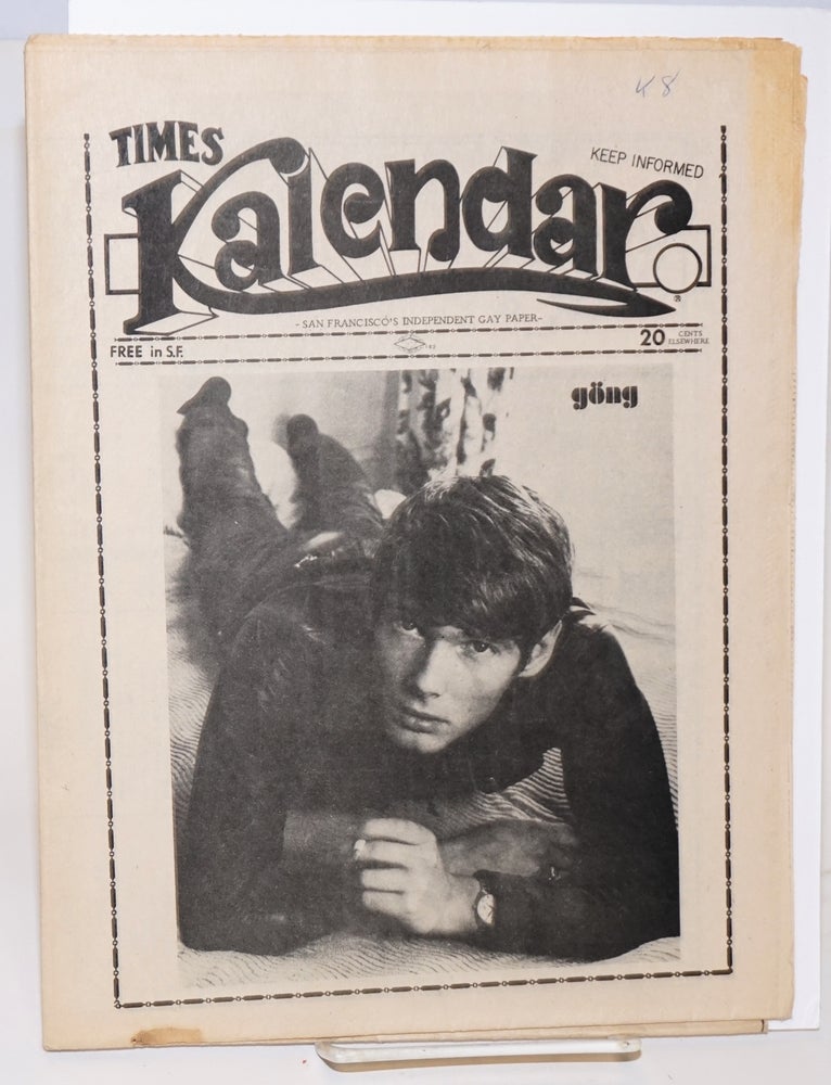 Cat.No: 185309 Kalendar vol. 1, issue K8, May 12, 1972 (aka Times Kalendar)