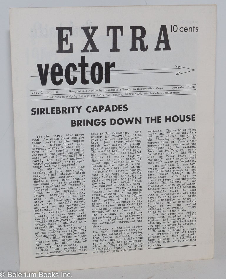 Cat.No: 185485 Vector: responsible action by responsible people in responsible ways; vol. 1, #12, November 1965 - EXTRA