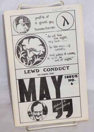 Cat.No: 185487 Lewd conduct: issue #6, May 1972. Lee Ellingworth-Wilson