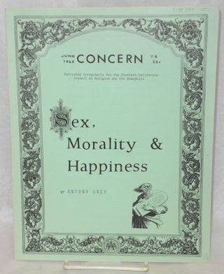 Cat.No: 185488 Concern: #8, June 1968, sex, morality & happiness. Jim Kepner, guest, W....