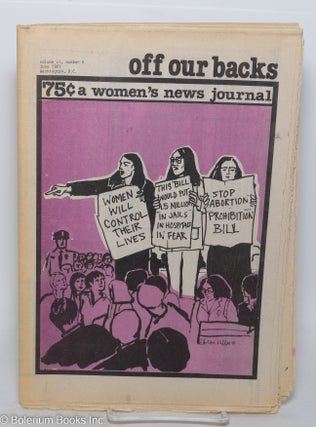 Cat.No: 185802 Off Our Backs: a women's news journal; vol. 11, #6, June 1981