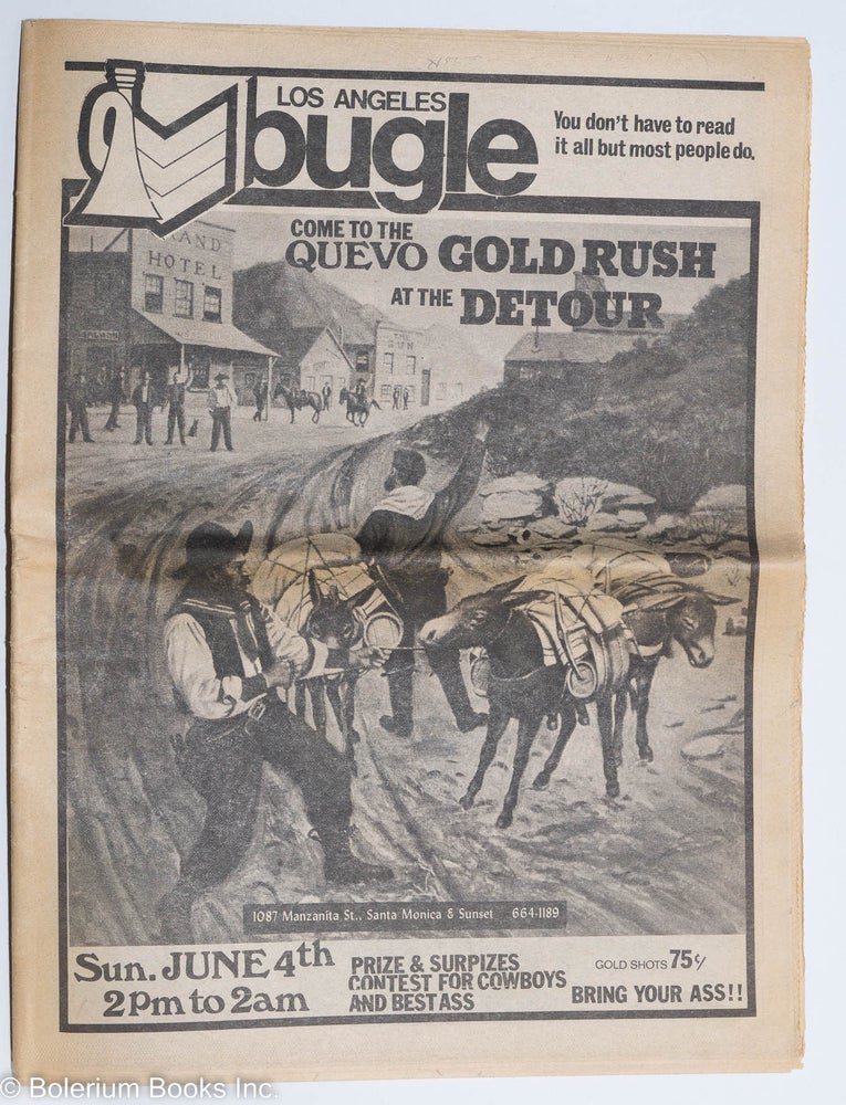 Cat.No: 186392 The Los Angeles Bugle: [#9 May 16 to May 22 1978]. David L. Cobbs.