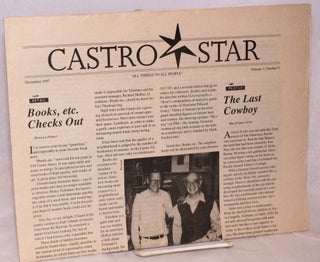Cat.No: 186408 Castro Star: "All things to all people" vol. 2, #9, December, 1997; Books,...