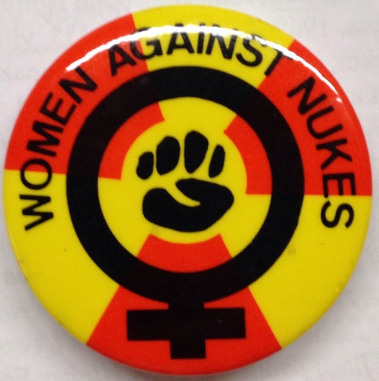 Cat.No: 186535 Women Against Nukes [pinback button]