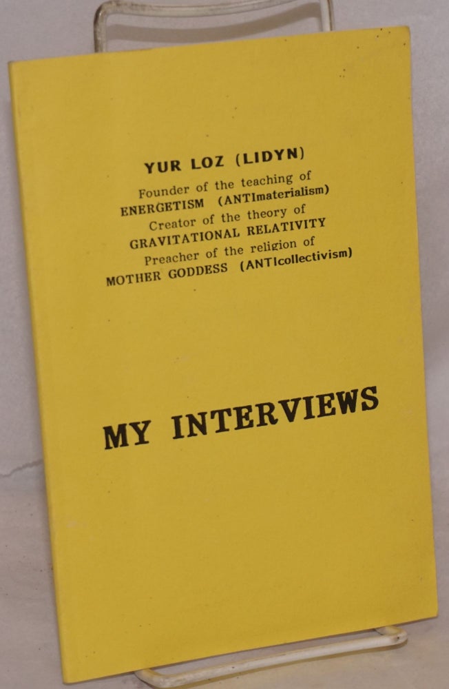Cat.No: 186602 My Interviews to four central Ukrainian newspapers, Kiev, May-September 1995. Yur Loz, Lidyn.
