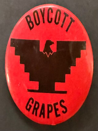 Cat.No: 186715 Boycott grapes [pinback button