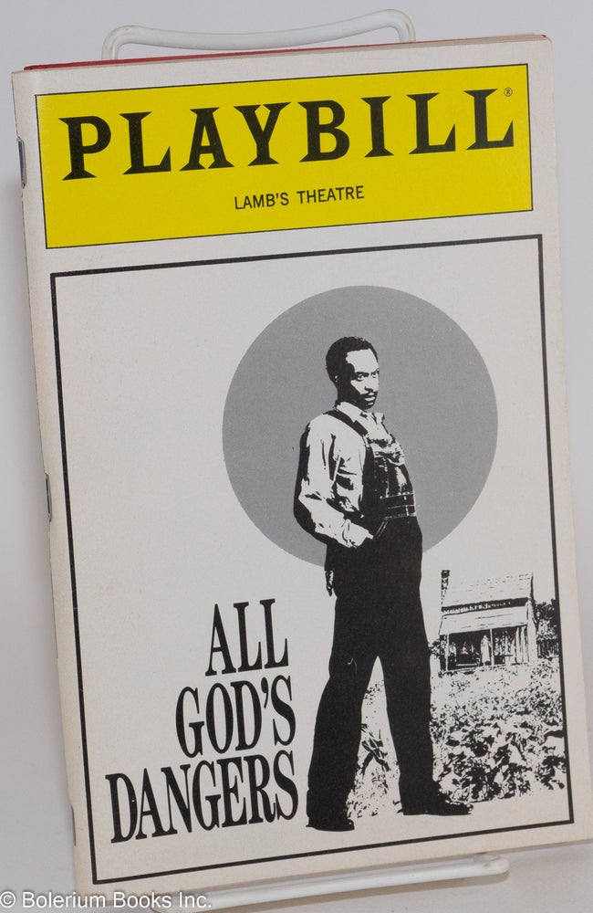 Cat.No: 186737 Playbill for All God's dangers: starring Cleavon Little at the