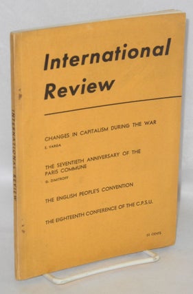 Cat.No: 186759 International review; June, 1941. Communist International