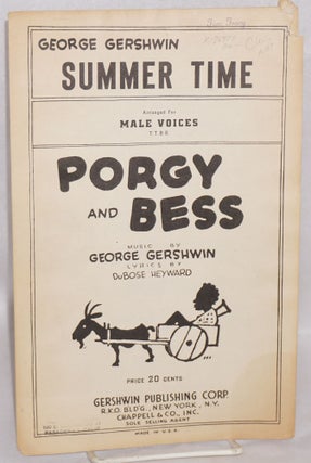 Cat.No: 186977 Summer Time: arranged for male voices. George Gershwin, DuBose Heyward