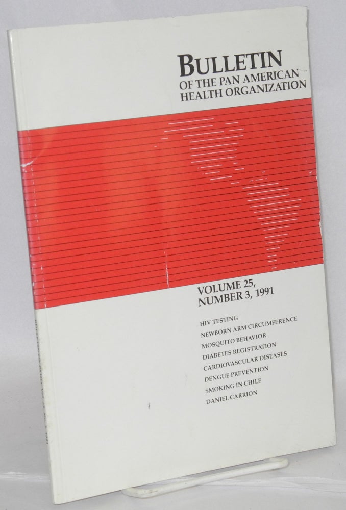 Cat.No: 186993 Bulletin of the Pan American Health Organization: vol. 25, #3, 1991; HIV testing in the Caribbean