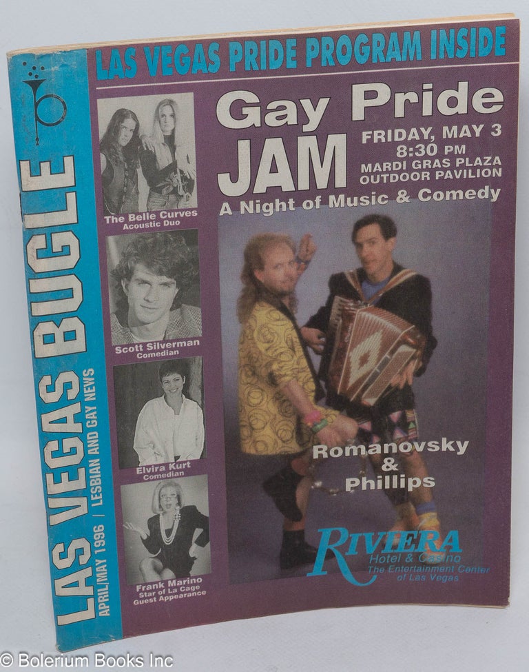 Cat.No: 187006 The Las Vegas Bugle: lesbian and gay news; April/May 1996. Bill Schafer.