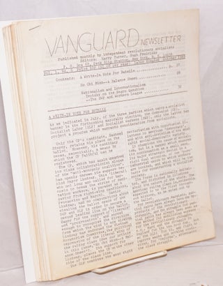 Vanguard newsletter [eleven issues]