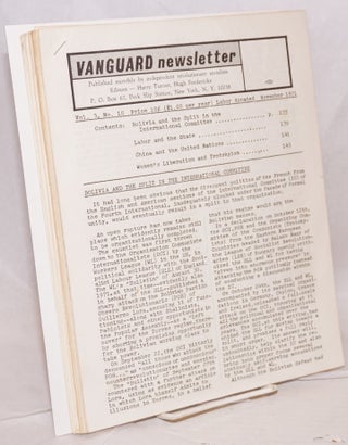 Vanguard newsletter [eleven issues]