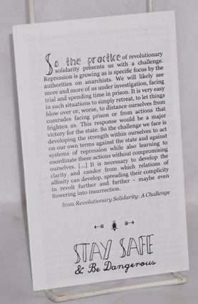 Stay calm: some tips for keeping safe in times of state repression
