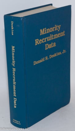 Cat.No: 187427 Minority recruitment data, an analysis of baccalaureate degree production...
