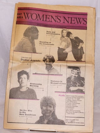 Cat.No: 187703 Bay Area Women's news and community calendar vol. 1, #3, July/August 1987....