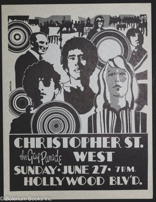 Cat.No: 187723 Christopher St. West: the Gay Parade, Sunday. June 27. 7pm, Hollywood...