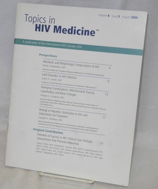 Cat.No: 187734 Topics in HIV medicine (formerly Improving the Management of HIV disease)...