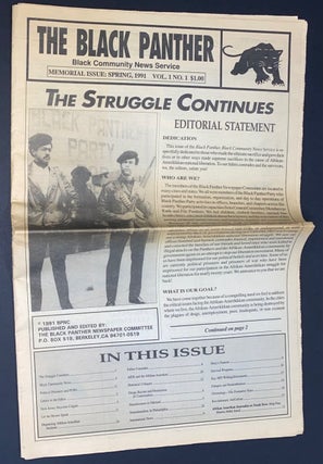 Cat.No: 187947 The Black Panther: Black Community News Service. Memorial issue: Spring...