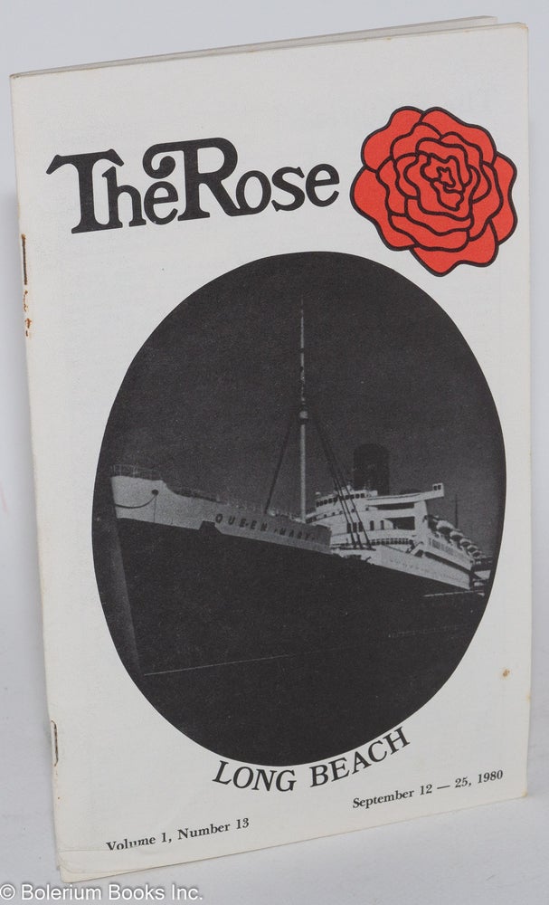 Cat.No: 187988 The Rose: vol. 1, #13, September 12 - 25, 1980. John A. Rose.