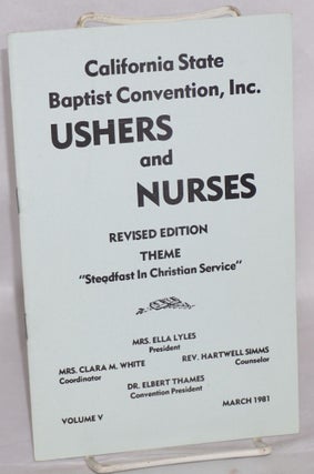Cat.No: 188043 Ushers and Nurses: revised edition, theme; "Steadfast in Christian...