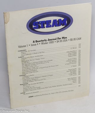Cat.No: 188691 Steam: a quarterly journal for men; vol. 1, #4, Winter 1993. Scott O'Hara,...