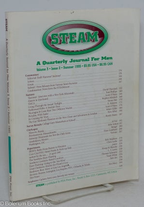 Cat.No: 188715 Steam: a quarterly journal for men; vol. 3, #2, Summer 1995. Scott O'Hara,...