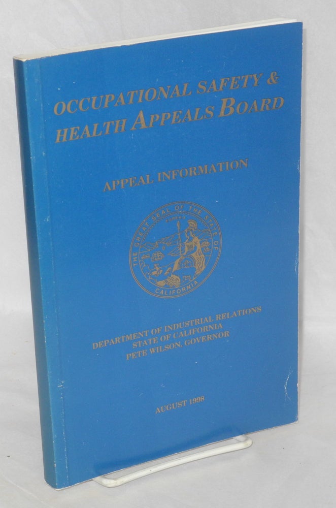 Cat.No: 188793 Occupational Safety and Health Appeals Board: appeal information