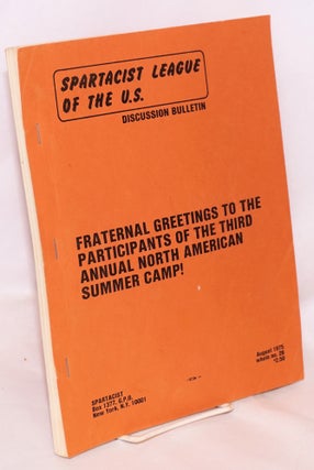 Cat.No: 188831 Fraternal greetings to the participants of the third annual North American...