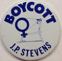 Cat.No: 188944 Boycott J.P. Stevens [pinback button