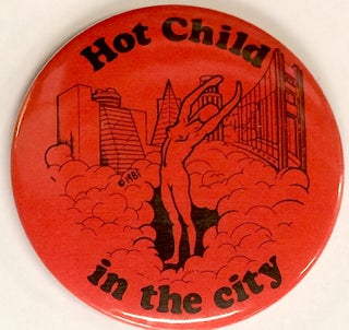 Cat.No: 188968 Hot child in the city [pinback button